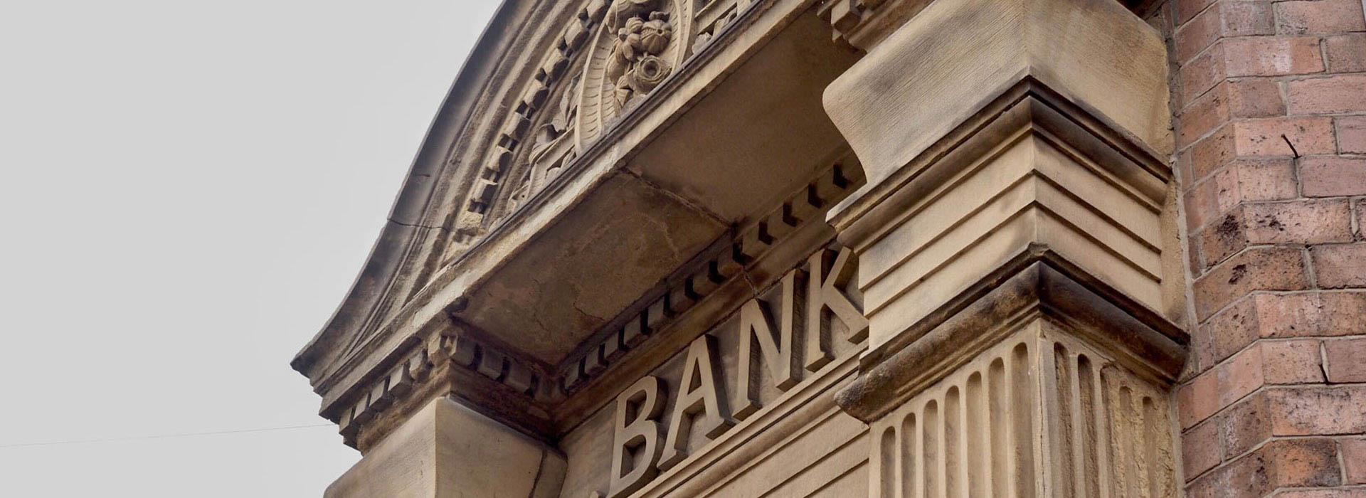 Exterior of a bank