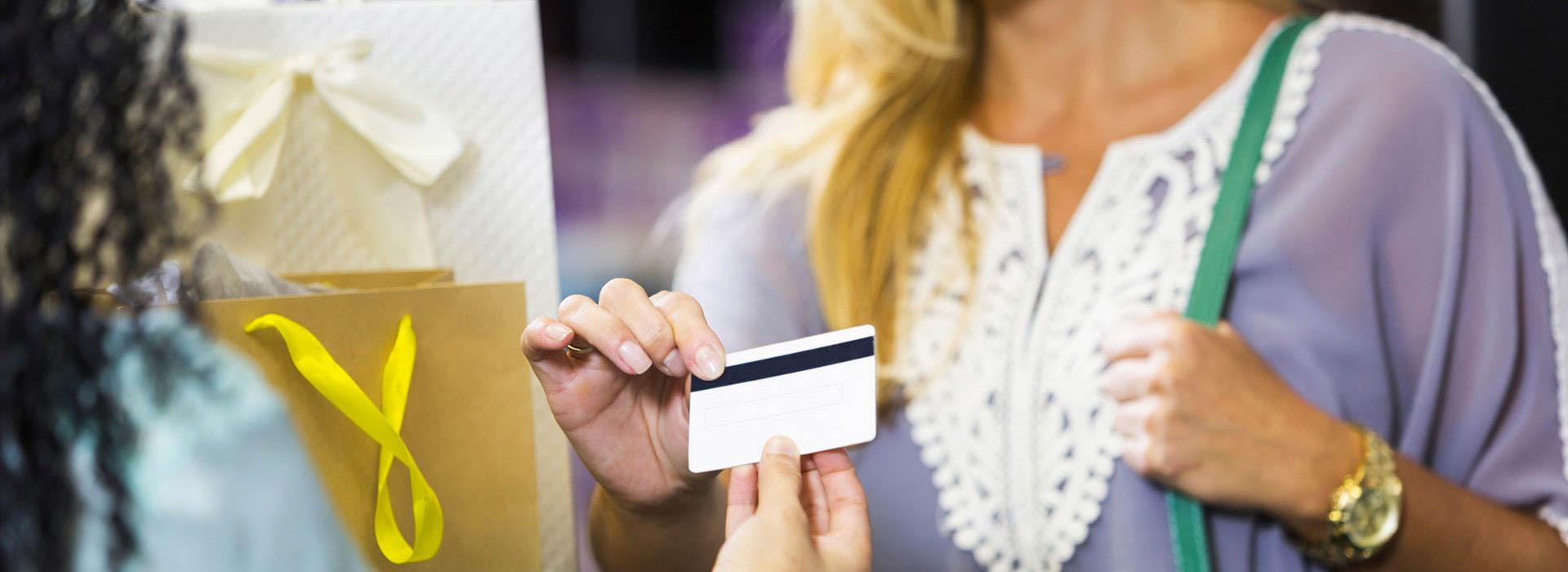 Gift card exchange between hands